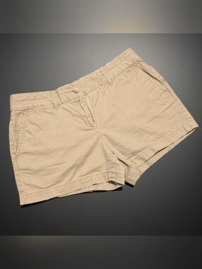 Ann Taylor Loft Tan Khaki Cotton Chino Shorts 4